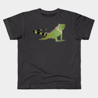 Reptile design, green iguana, wildlife gifts Kids T-Shirt